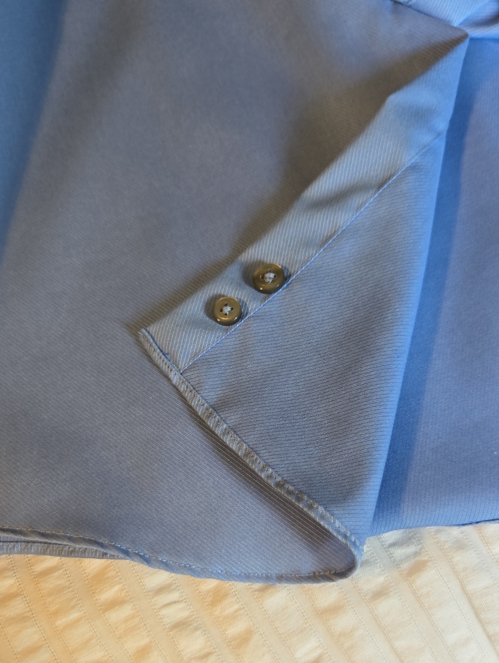 Calvin Klein Light Blue Men's 100% Cotton Dress Shirt 15  32/33 - Picture 6 of 10